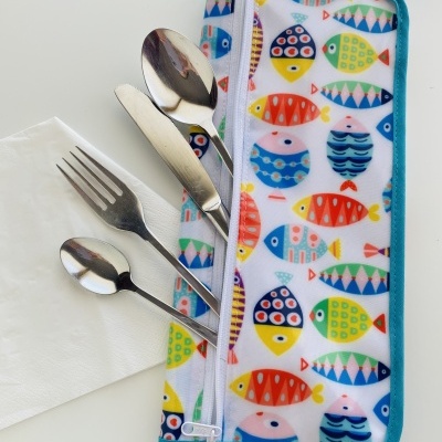 Individual de Refeição com porta talheres #002