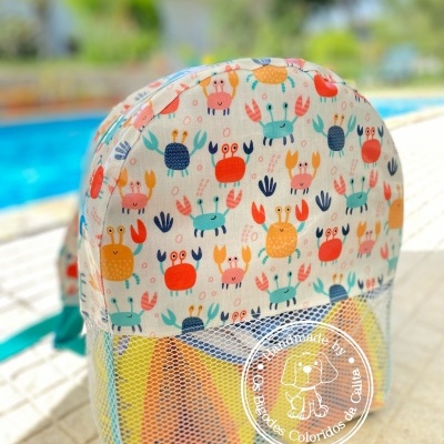 Mochila de Praia Caranguejos Coloridos