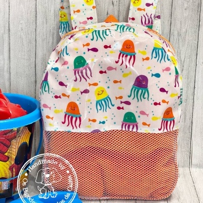 Mochila de Praia Medusas Coloridas
