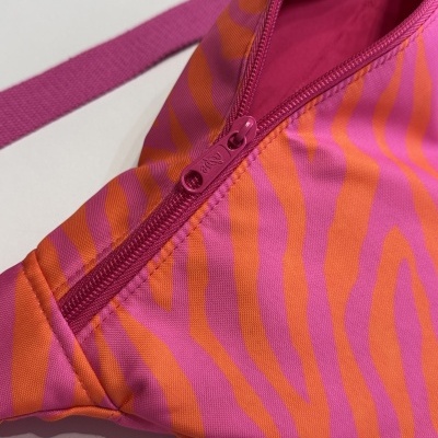 BumBag Zebra Rosa e Laranja