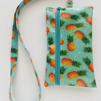 Bolsa Telemóvel Ananases Turquesa