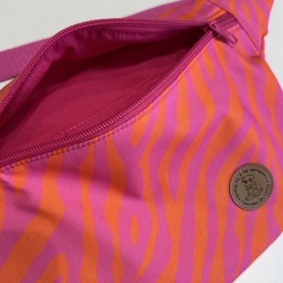 BumBag Zebra Rosa e Laranja
