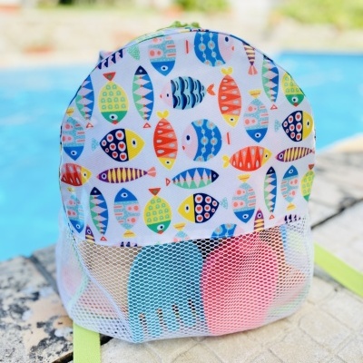Mochila de Praia Peixes Divertidos