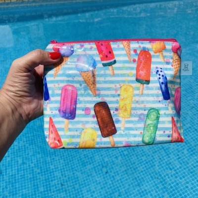 Necessaire Plastificada Pequena Ice Cream
