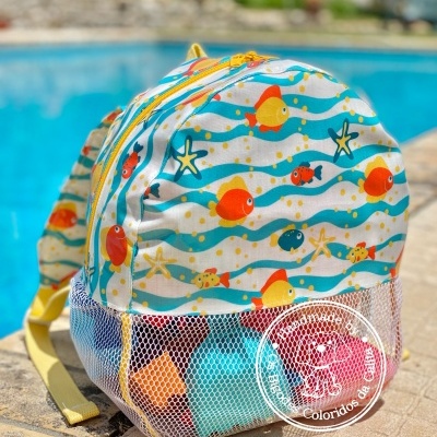 Mochila de Praia Peixinhos nas Ondas