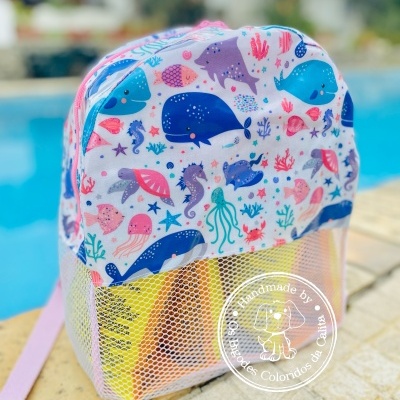 Mochila de Praia Animais Aquáticos