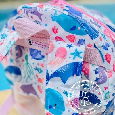 Mochila de Praia Animais Aquáticos