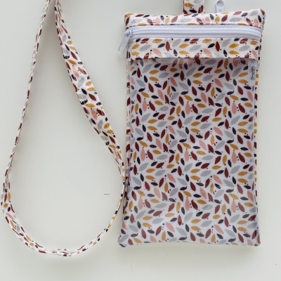 Bolsa Telemóvel Folhinhas Castanhas