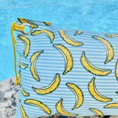 Almofada de Praia Bananas às Riscas