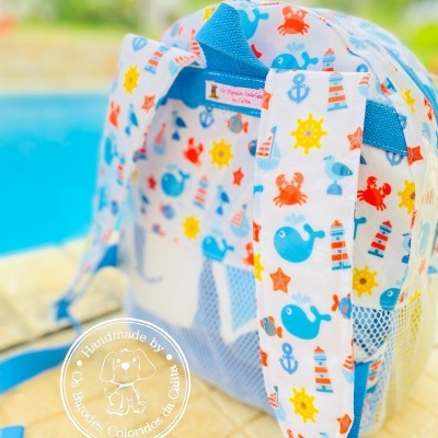 Mochila de Praia Baleias e Faróis