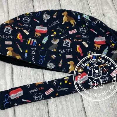 Touca Cirúrgica Vet Preto