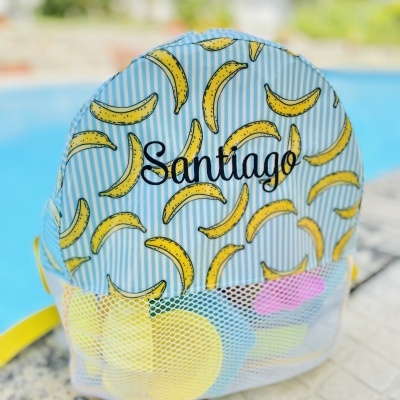 Mochila de Praia Bananas às Riscas