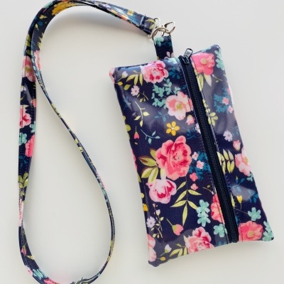 Bolsa Telemóvel Dark Blue Roses