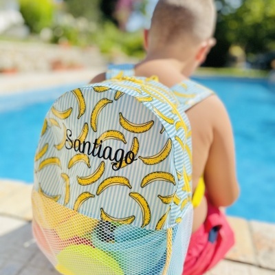 Mochila de Praia Bananas às Riscas