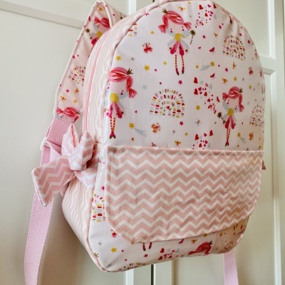 Mochila Fadas Bailarinas em Rosa