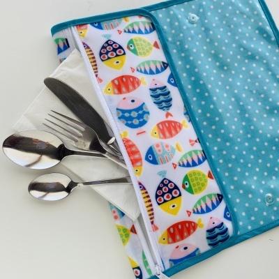 Individual de Refeição com porta talheres #002