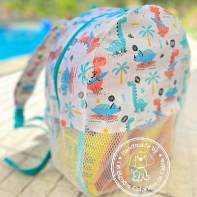 Mochila de Praia Surf Dinossaurs