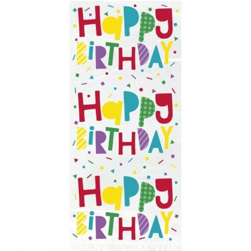 Sacos Brindes Transparentes c/ Happy Birthday