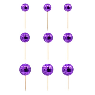 Toppers Bolas Espelhos Roxo