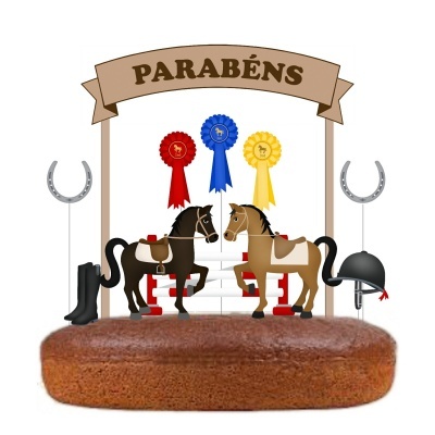 Topo Bolo Cavalos e Equitação