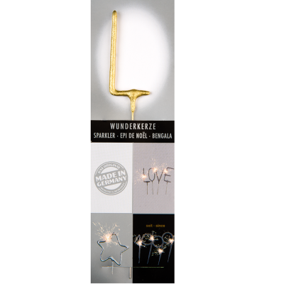 Vela Sparkle Letra L