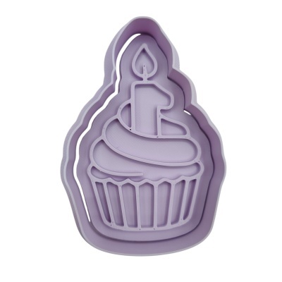 Cortador c/ Carimbo Primeiro Aniversário Cupcake