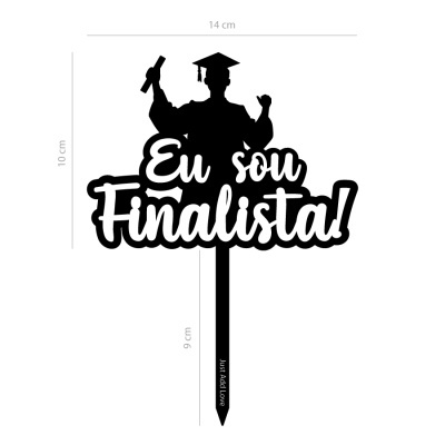 Topo Bolo Acrilico Finalista