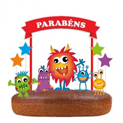 Topo Bolo Monstros Divertidos