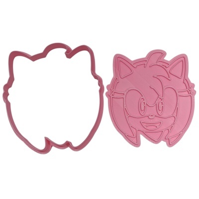 Cortador c/ Carimbo Sonic the Hedgehog - Amy