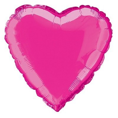 Balão Coração Rosa Forte