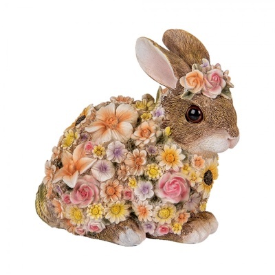 Figura Coelho Flores Castanho