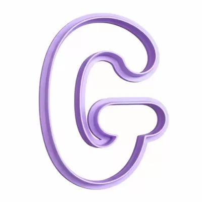 Cortador de Bolachas - Letras Alfabeto - G