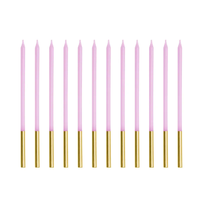 Velas Altas Lilás + Gold