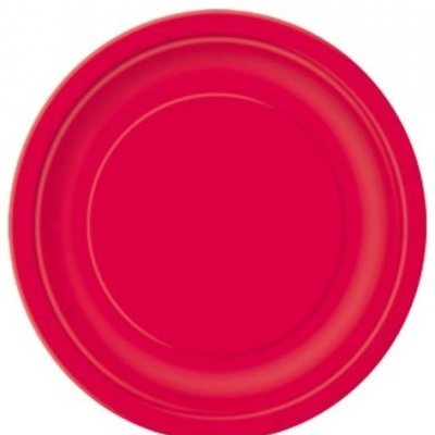 Pratos Vermelhos Pequenos