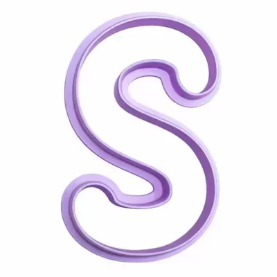 Cortador de Bolachas - Letras Alfabeto - S