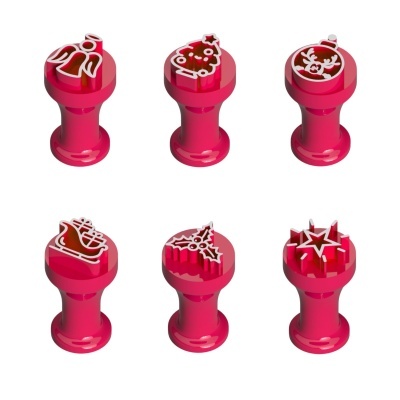 Carimbos para Brigadeiro Natal Modelo 3