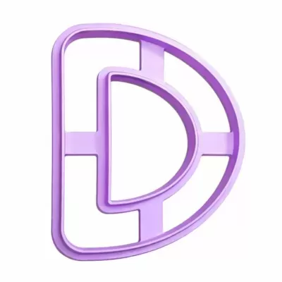 Cortador de Bolachas - Letras Alfabeto - D