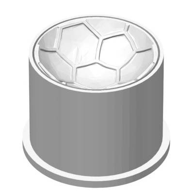 Molde Brigadeiro c/ Carimbo Bola de Futebol 3D