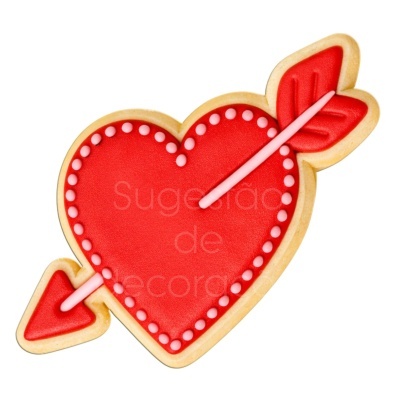 Cortador c/ Carimbo Coração com Flecha