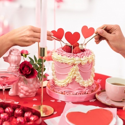 Toppers Corações Vermelho