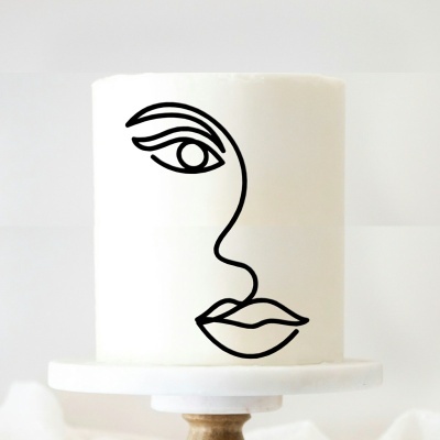 Aplicação para Bolo Rosto 2