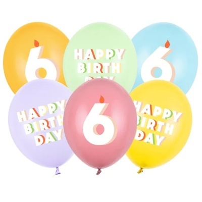 Balões Happy Birthday 6 - conj.6
