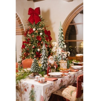 Toalha Carrossel de Natal 160x260cm