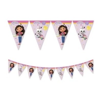 Bandeirolas Casa Bonecas Gabby