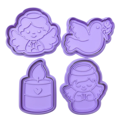 Conj. Cortadores c/ Carimbo Batismo Modelo 1