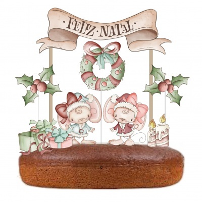 Topo Bolo Feliz Natal