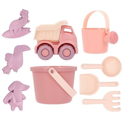 Set Brinquedos Praia Balde Old Rose