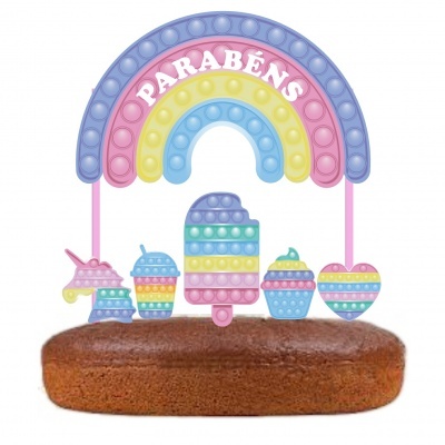 Topo Bolo Pop It Pastel