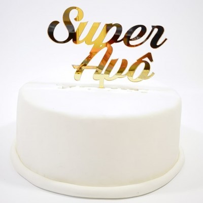 Topo Bolo Super Avó/Avô