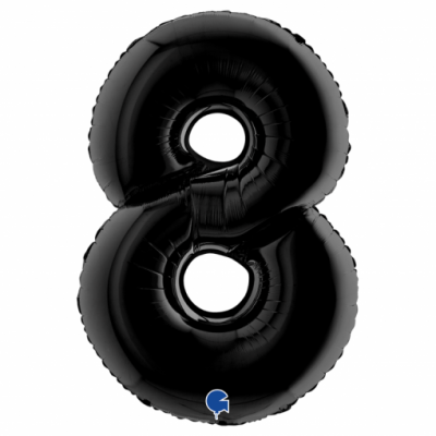 Balão Número Preto Gigante